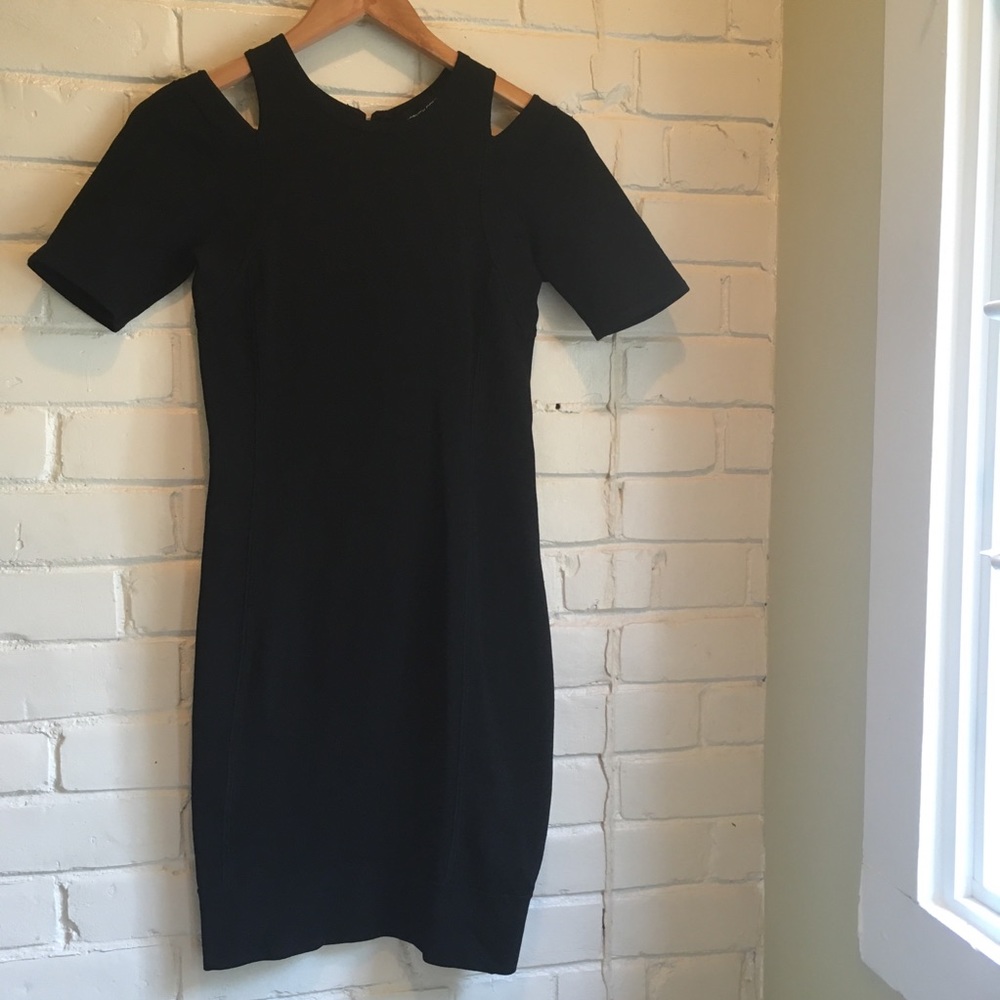 French Connection Black Bodycon Dress Size US 6